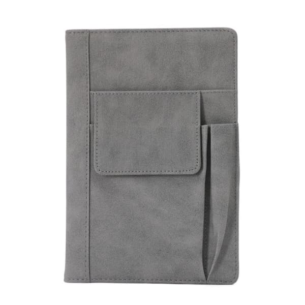 Grå læder Notebook Daily Premium Notebook Travel Journal