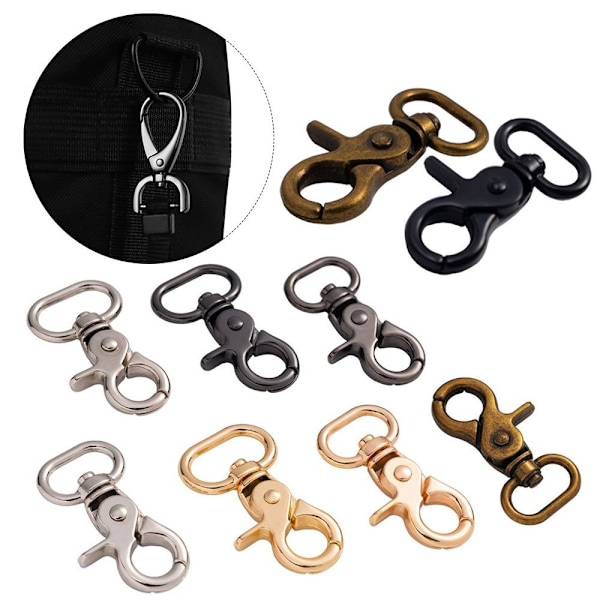 5 st Löstagbara Snap Hook Trigger Clips GRÅ 20MM Grey 20mm