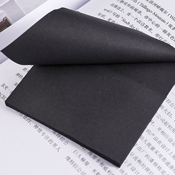 4 pose 200 ark Indeks Memo Pad Bokmerke Postet det Klistrelapper Black