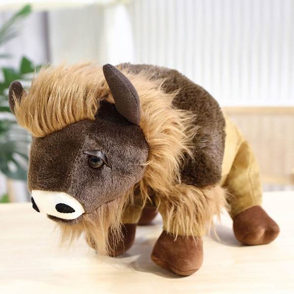 Bison pehmolelu eläinten täytetyt nukkelelut 35cm 35cm