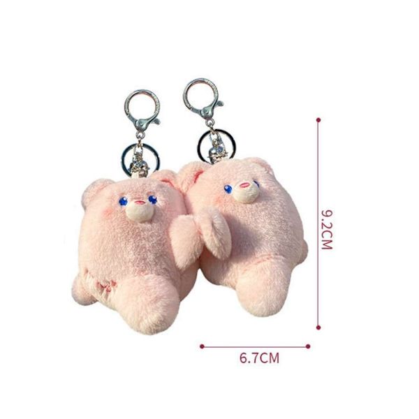 Bear Keychain Pehmolelu PUNAINEN OIKEA red Right