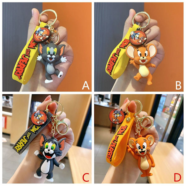 Tom and Jerry Bag Pendant Keyring C