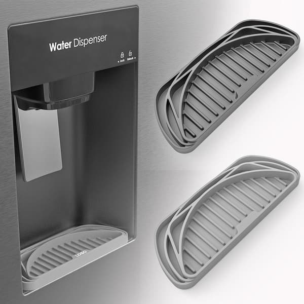 Vattendispenserbricka Silikon Kylskåp Dropppanna GRÅ grey