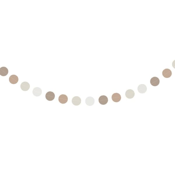 5 stk Papirguirlande Baggrund Circle Dot