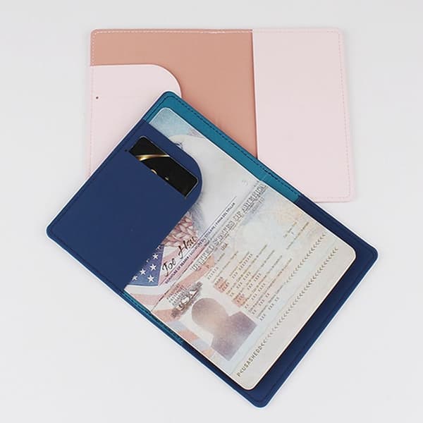 Passdeksel Kredittkort Passholder LYSROSA Light Pink