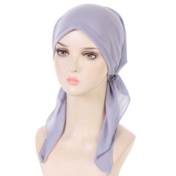 Turbaanihattu Chemo Cap HARMAA Grey