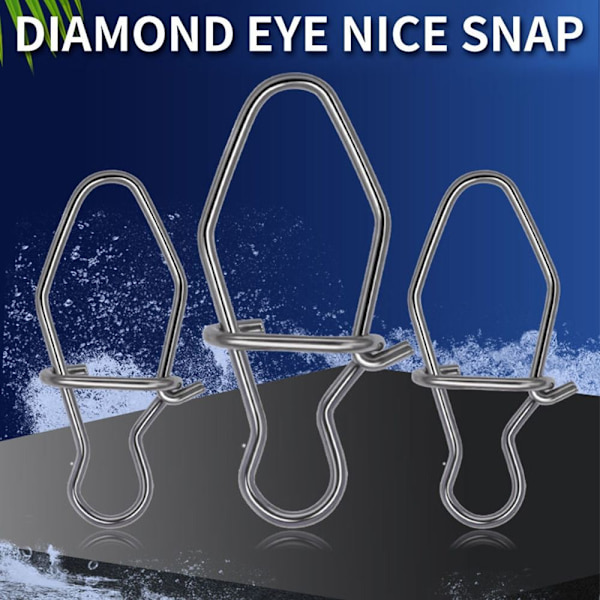 100 STK Fiske Hengende Snap Barrel Swivel 1 1 1