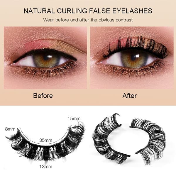 4 paria tekoripsiä Russian Strip Lashes 4002 4002 4002
