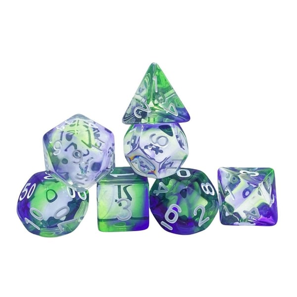 7 kpl / set DND Dice Polyhedral Dice STYLE 3 STYLE 3 Style 3