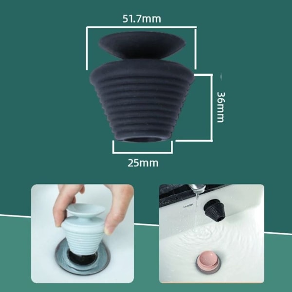 4stk badekarstopper gummi badekarplugg