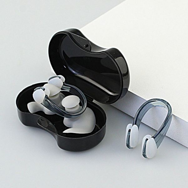 Korvatulppa nenäpidike puku uima-korvatulpat, SET grey