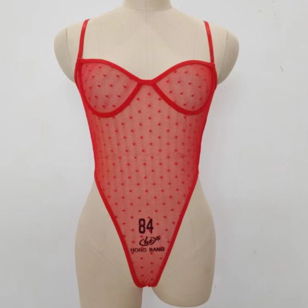 Sexy Lingerie Erotic Body Sukat RED XL red XL