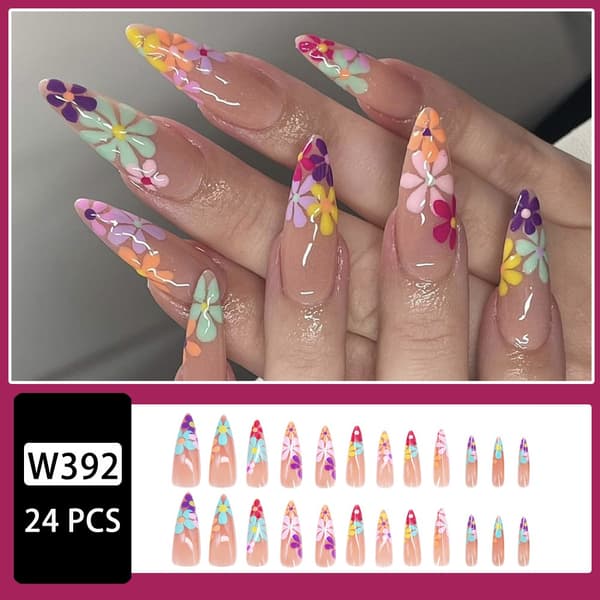 Mandel Fake Nails False Nail W392 W392 W392