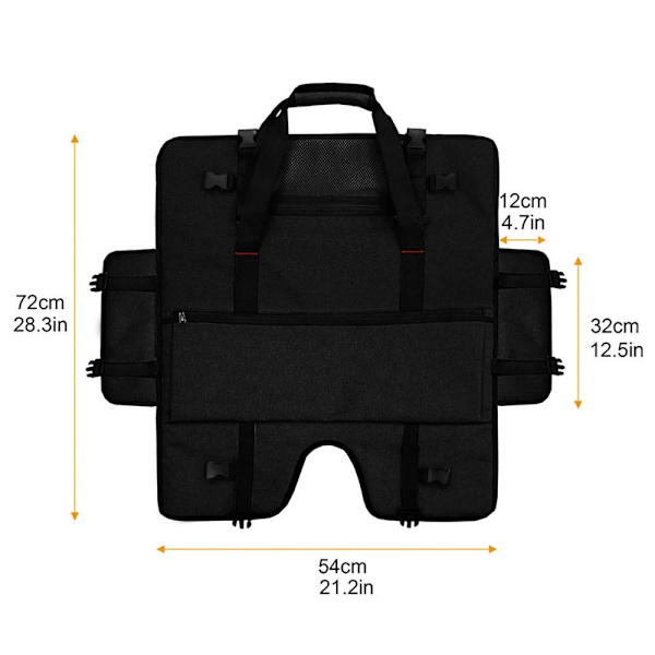 72*54cm Datorskärm Förvaringsväska Case GRÅ Grey