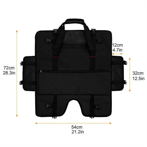 72*54cm Datorskärm Förvaringsväska Case SVART Black