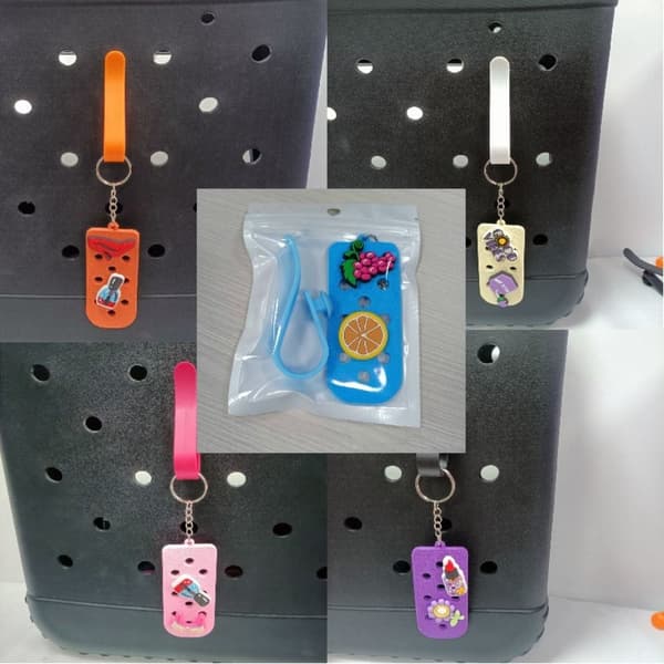 5 kpl koukkuja rantakasseille MONIVÄRINEN Multicolor