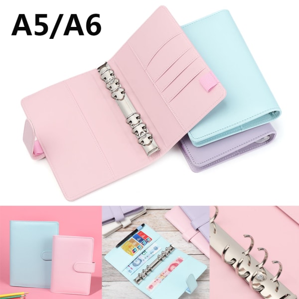 A6/A5 Anteckningsbok för mapp Anteckningsblock COVER A6 pink A6