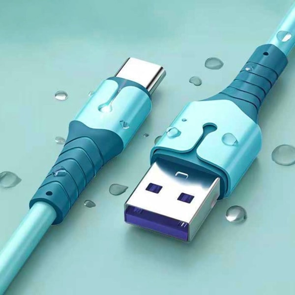 Ladekabel Hurtig telefonoplader BLÅ 1.5MTYPE-C TYPE-C Blue 1.5MType-C-Type-C