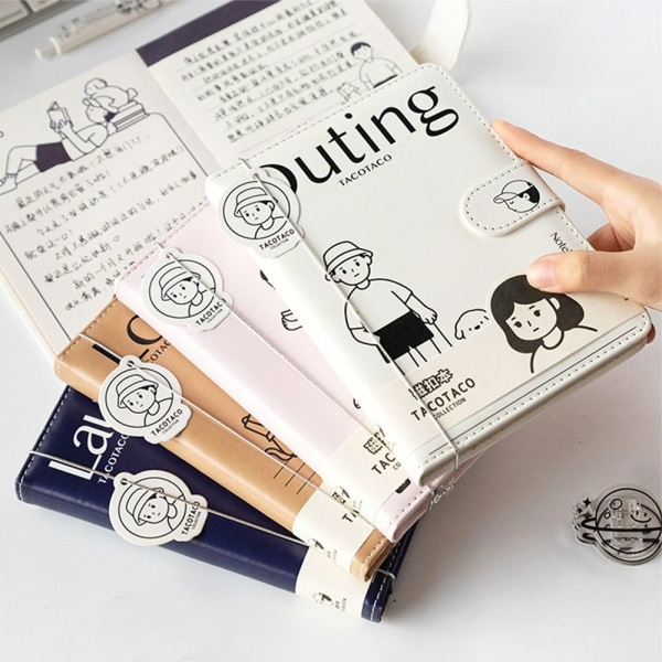 A5 Notebook Ledger Book PINK Pink