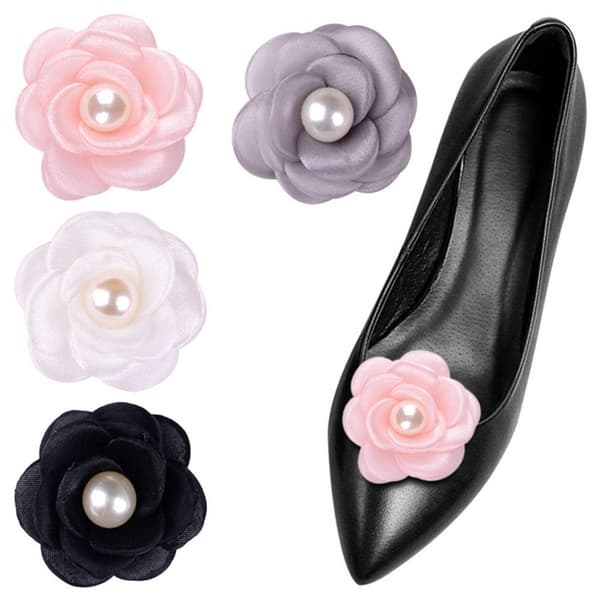 2kpl Shoe Decorations Clip Charm solki MUSTA black