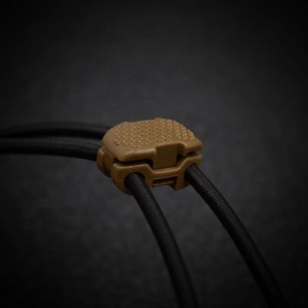 2st Fjädersnöre Lås Toggle Stopper GRÅ Grey