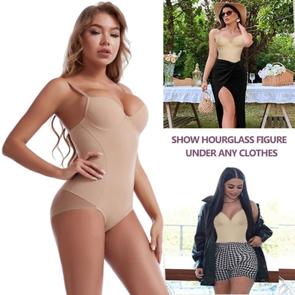 Bodysuit Shapewear Slankende undertøj NUDE M nude M