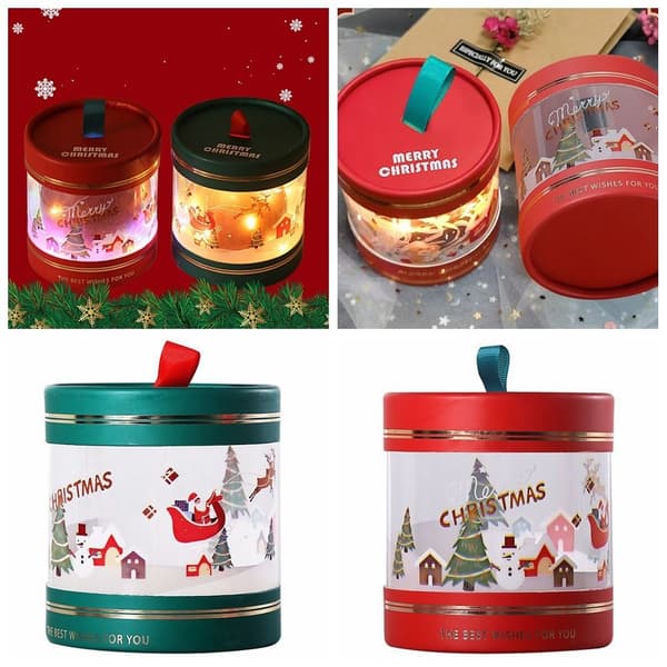 Jul Äpplen Box Presentförpackning RÖD red
