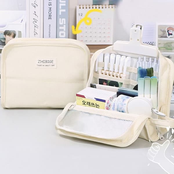 Pencil Bag Opbevaringspose GRÅ grey