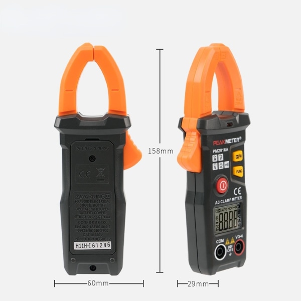 Digital Clamp Meter Smart Multimeter Transistor Testere