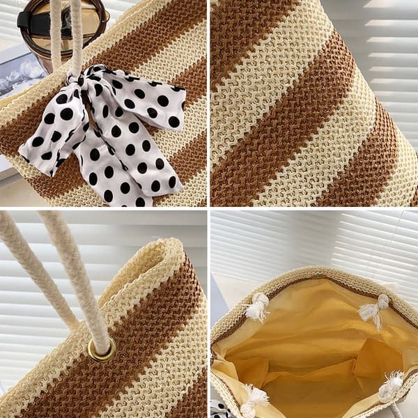 Summer Beach Bags Handväskor med stor kapacitet blue