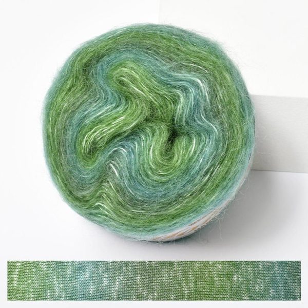 250M Rainbow Mohair Garn Gradient Color Cake Garn 03 03 03