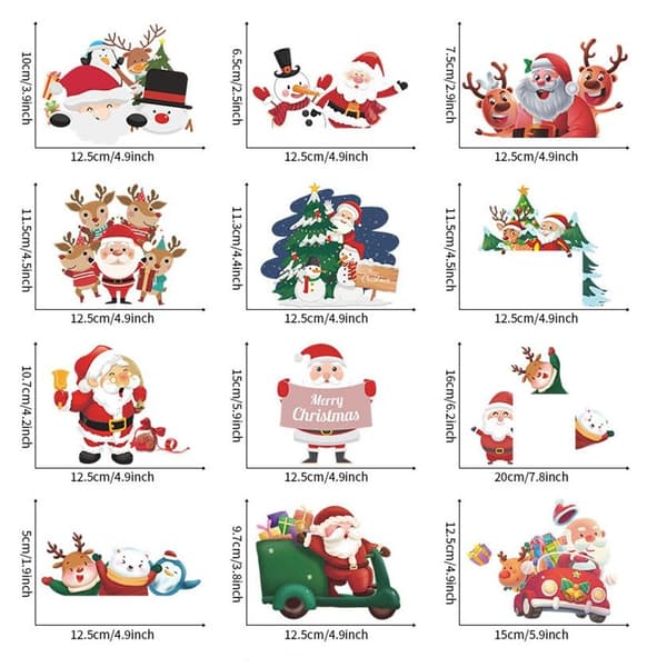 Christmas Switch-dekal Väggdekaler STYLE 6 STYLE 6 Style 6