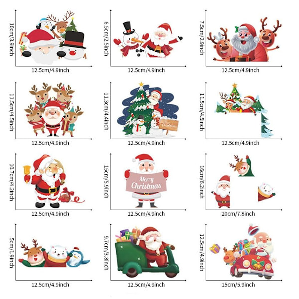 Julebryter-klistremerke Veggklistremerker STYLE 7 STYLE 7 Style 7