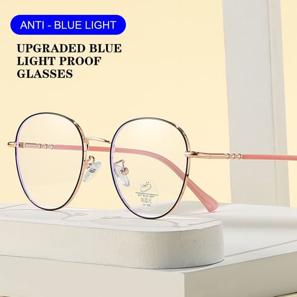 Anti-Blue Light Lasit Ylisuuret silmälasit SILVER SILVER Silver