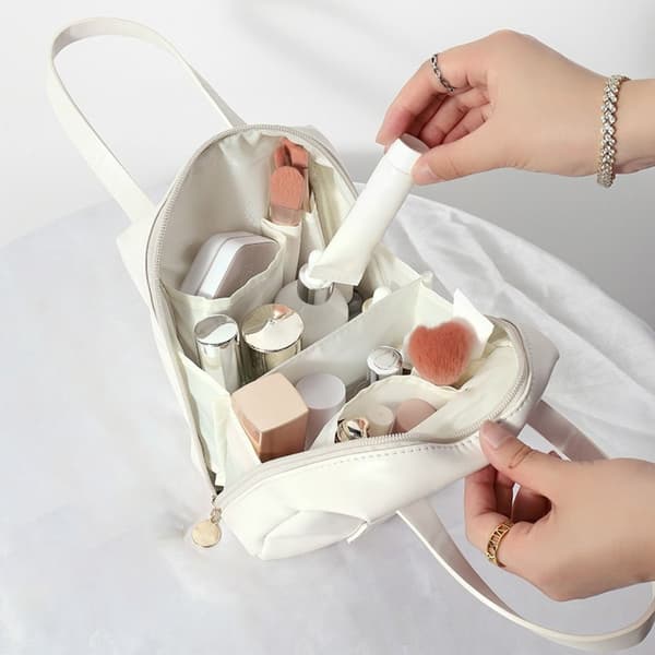 Kosmetisk pose Oppbevaringsposer HVIT white