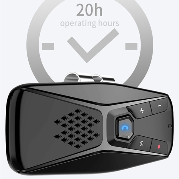 Handsfree Högtalartelefon Mikrofon Bluetooth 5.0 mikrofonvisir Black