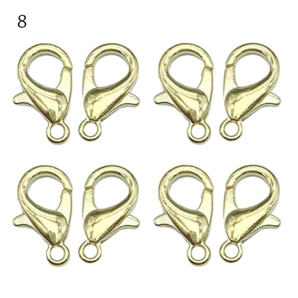 100st Lobster Spännen Armband Anslutningar Krokar SILVER SILVER Silver