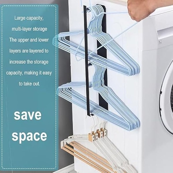 Magnetisk håndklædeholder Badeværelsesbøjler Organizer L L