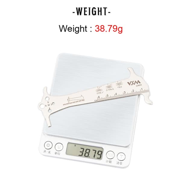 Lineal Kæde Regelmåler Caliper 2Pcs
