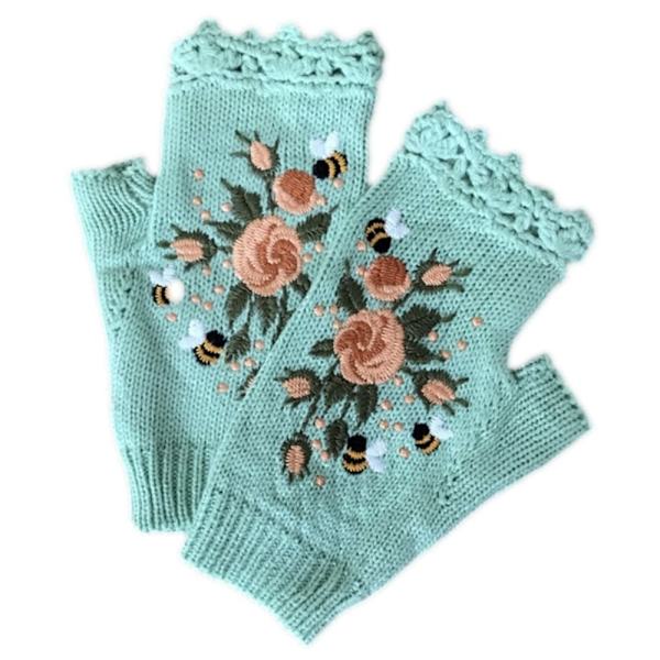 Neulotut Fingerless Gloves Fingerless Gloves GREEN green