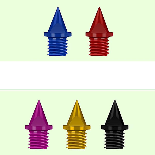 20 kpl Track Spikes Carbon Spikes PUNAINEN Red