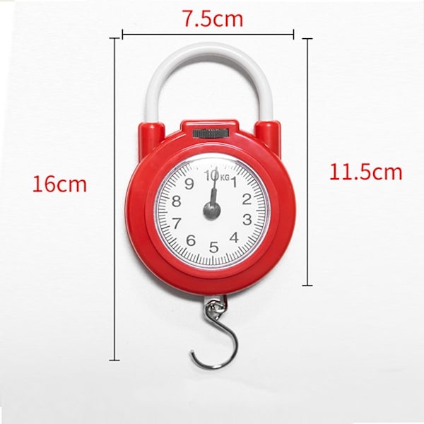 Hengende Skala Spring Scale RØD Red