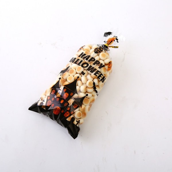 50stk Halloween Godteposer Godteri Cookies Bag GRESKIN GRESSPIN Pumpkin