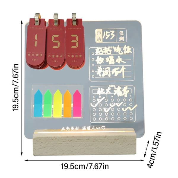 LED Nattlys Nedtelling Note Board 01 01 01