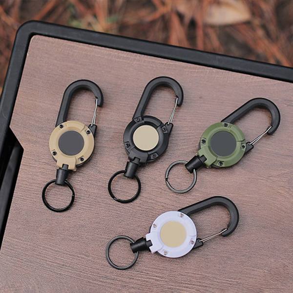 Uttrekkbar spenne Wire Tau multifunksjonell nøkkelring KHAKI khaki