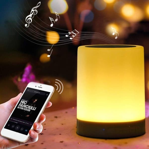 LED Bluetooth högtalare Högtalare Touch Night Light