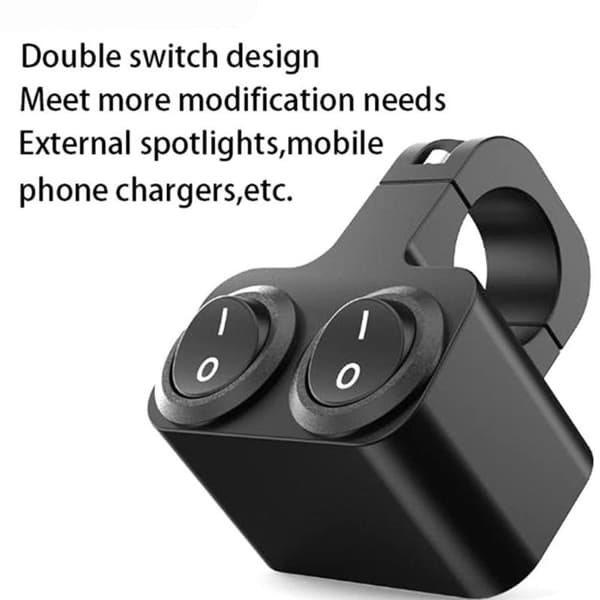 Motorcykelstyrkontakt Moto Light Controller Dual Control