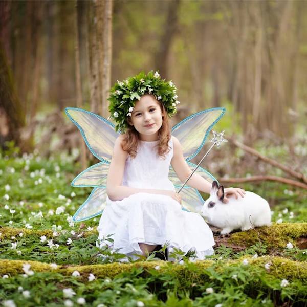 Fairy Wings Princess Dress-Up WHITE White