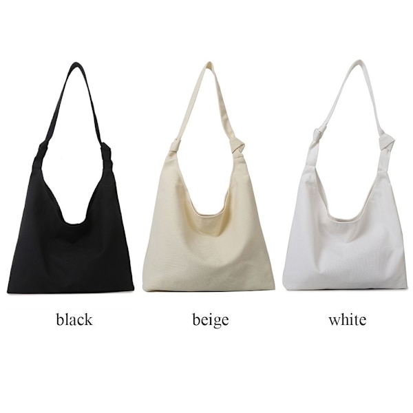 Canvas Tote Taske SORT black