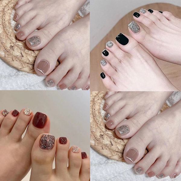 24 kpl Fake Toenails Pink Gradient JP2472 JP2472 JP2472
